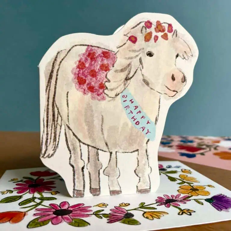 Pony Birthday Card
