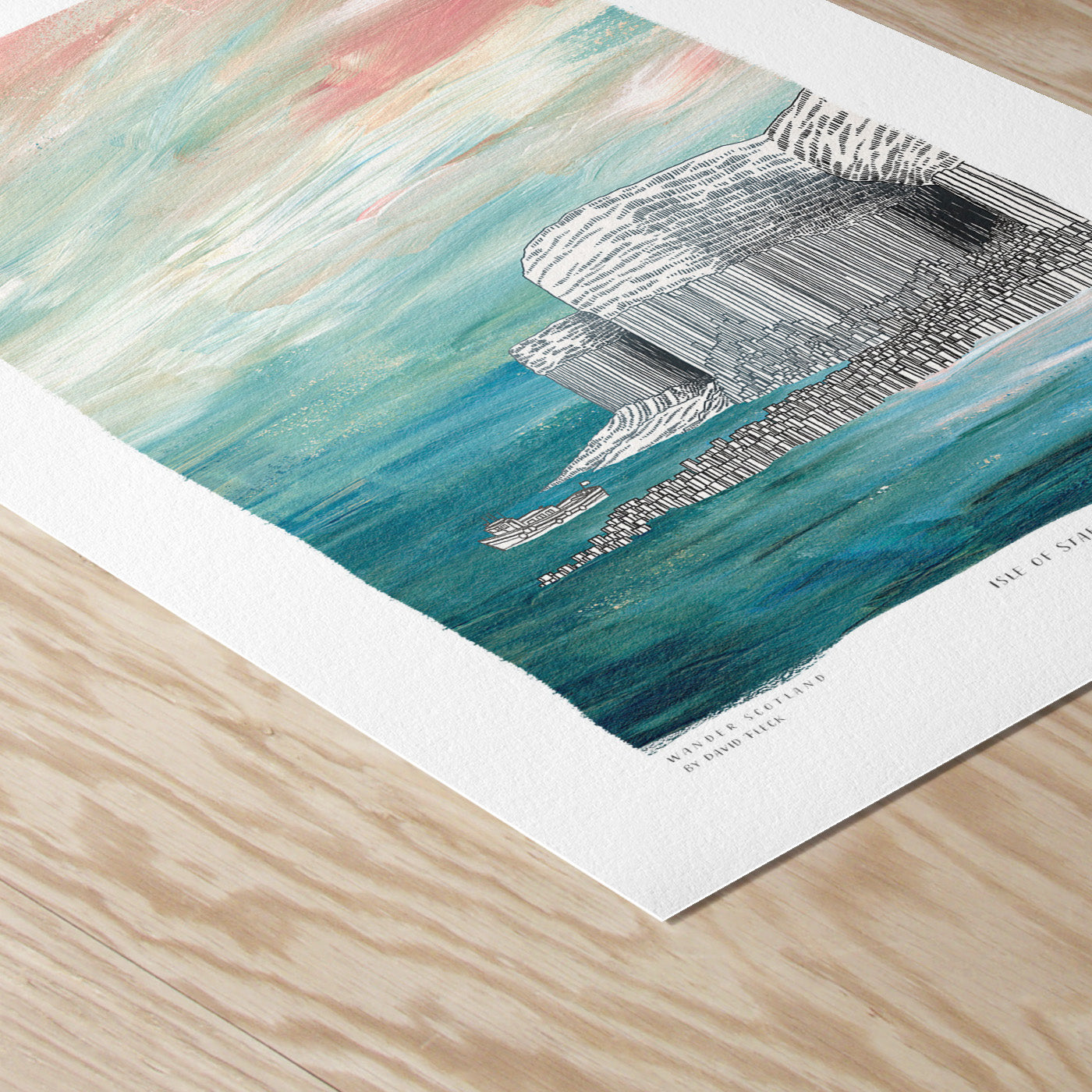 A5 Isle of Staffa Art Print
