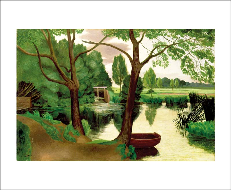 Mill Pond Evening Blank Card