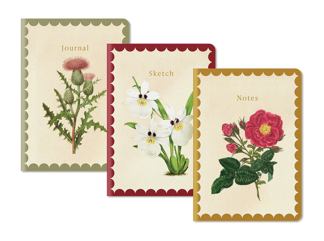 Natural World Set Of 3 Stitched Notebooks