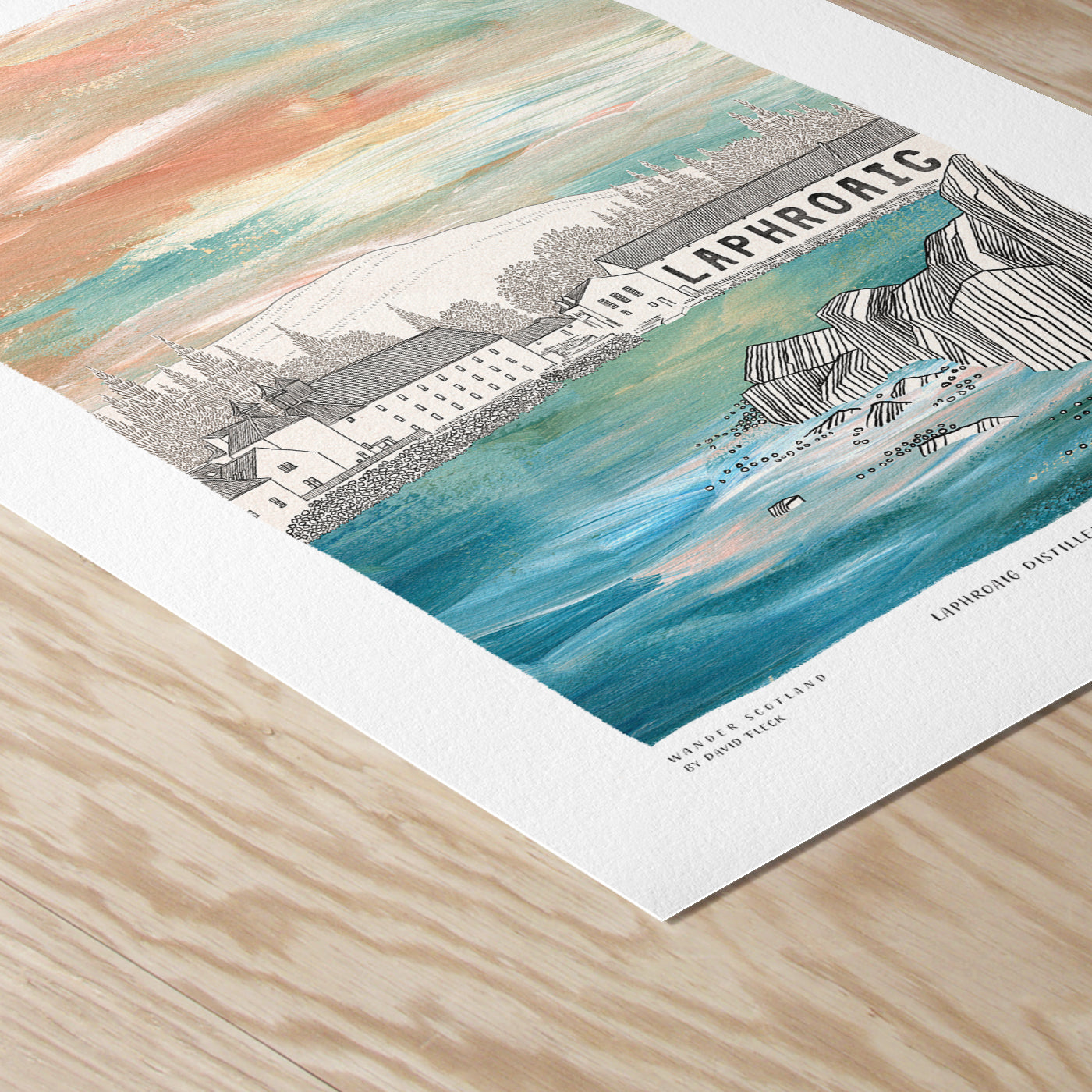 A5 Laphroaig Distillery Art Print