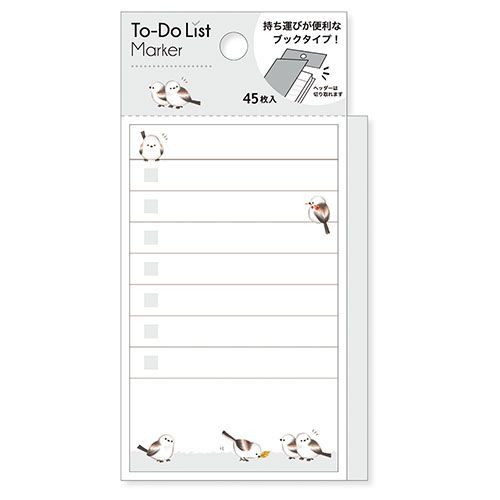 Long-Tailed Tit To Do List Sticky Notes