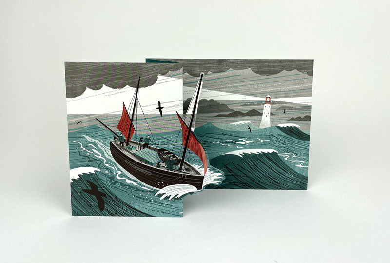 Matt Johnson - Lugger In A Storm Fold Out Card