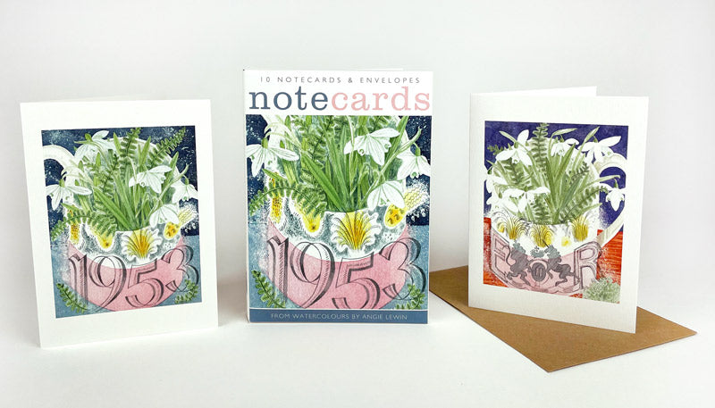 Pack Of 10 Coronation Mug Notecards & Envelopes