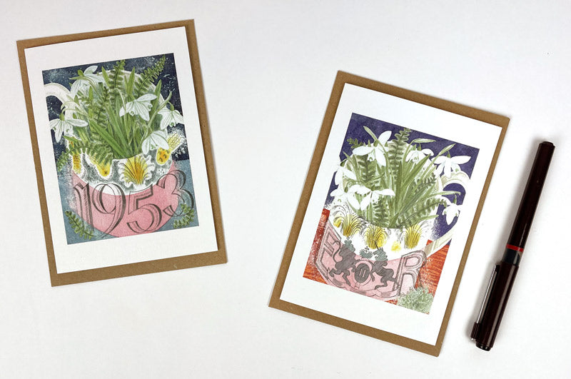 Pack Of 10 Coronation Mug Notecards & Envelopes
