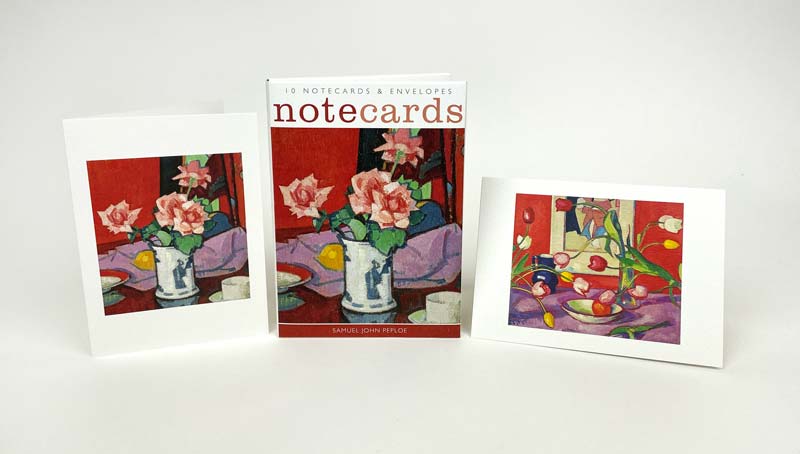 Pack Of 10 Tulips & Roses Notecards & Envelopes