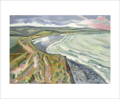 Wall Against The Sea Blank Card