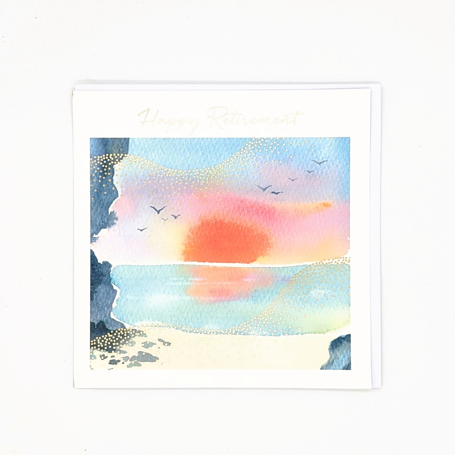 Large Sunset Happy Retirement Card