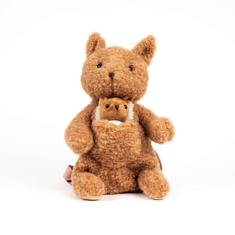 Plush Kangaroo With Joey Backpack
