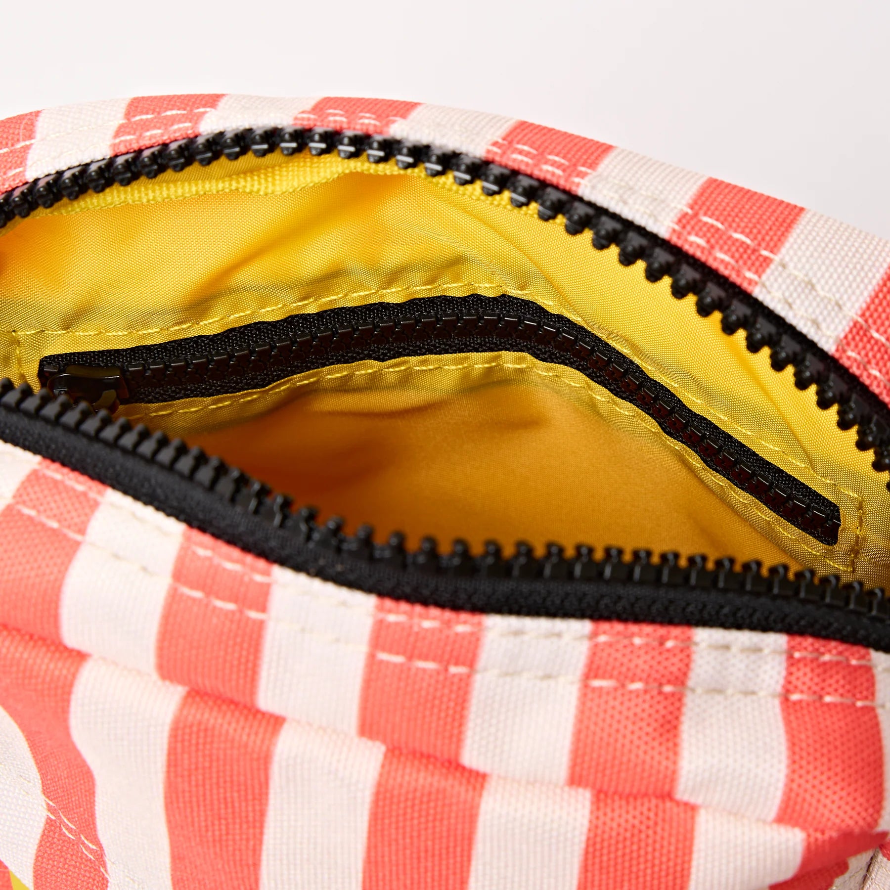 Coral Stripe Bond Recycled Canvas Bag