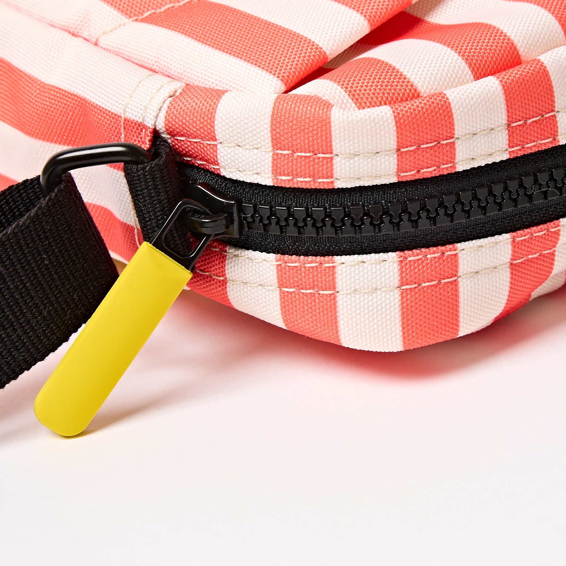 Coral Stripe Bond Recycled Canvas Bag