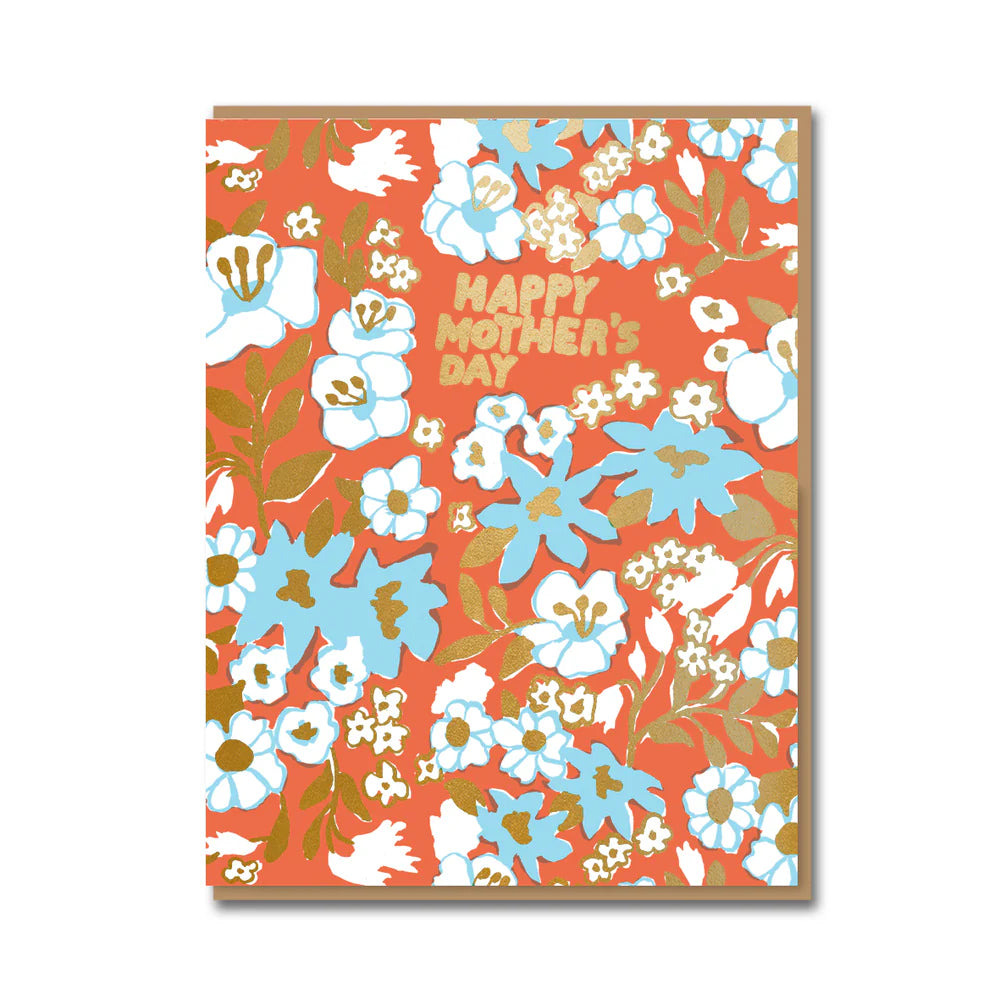 Red Floral Mother's Day Card