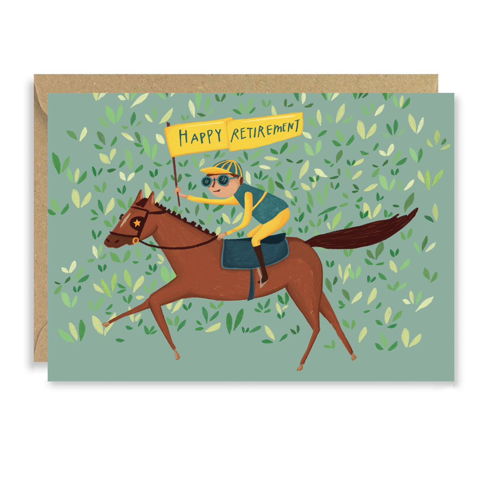 Racehorse Retirement Card