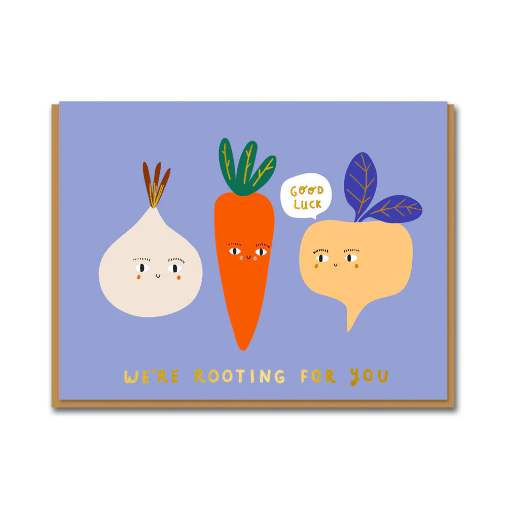 Rooting For You Good Luck Card