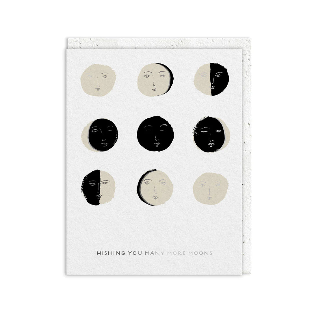 Wishing You Many More Moons Birthday Card