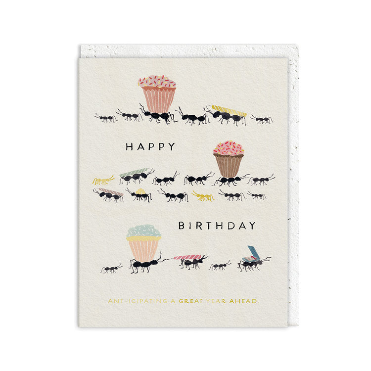 Ant-icipating a Great Year Birthday Card