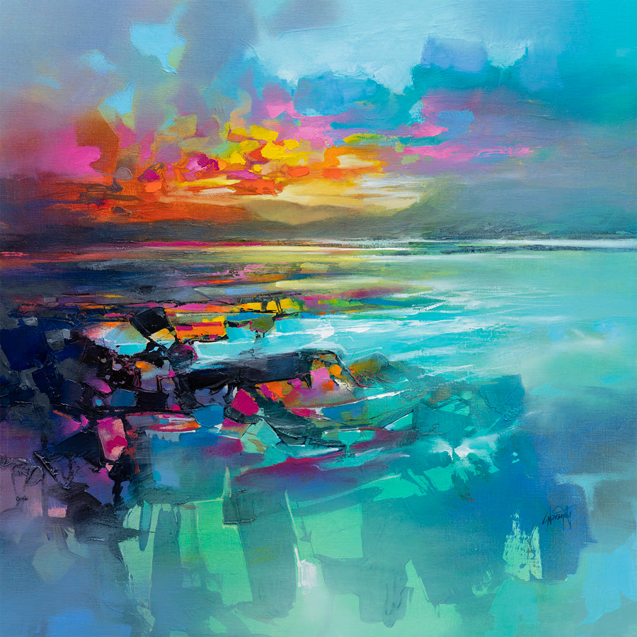 Approaching Arran Mounted Art Print