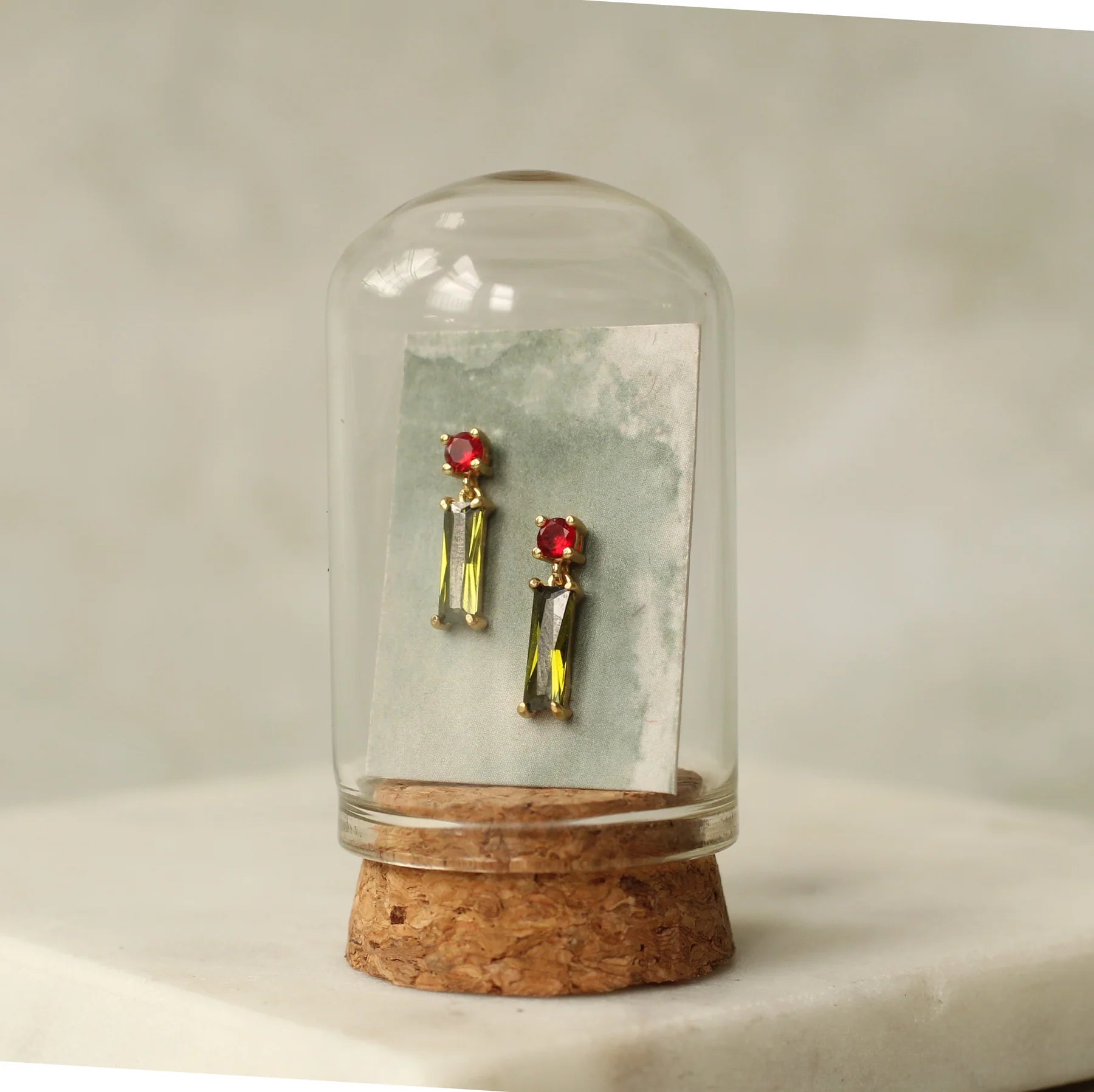 Scarlet & Olive Drop Earrings