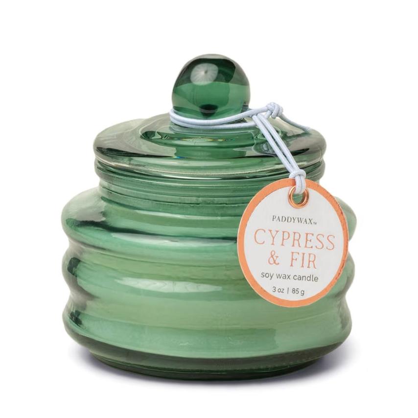 Beam Glass Candle - Green - Cypress & Fir