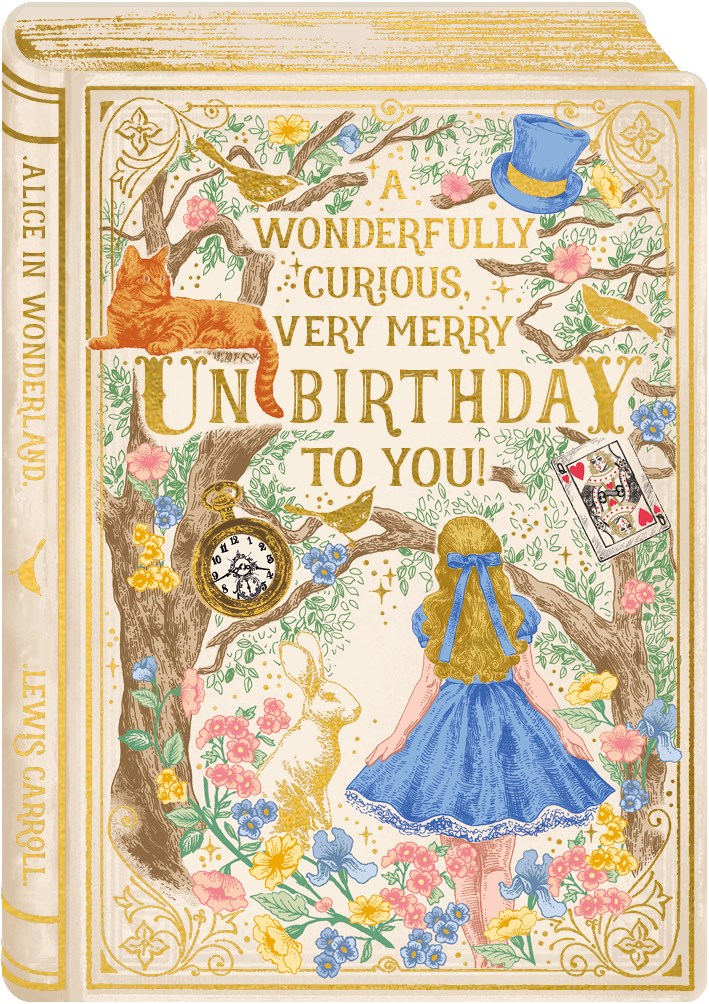 Wonderfully Curious Book Birthday Card