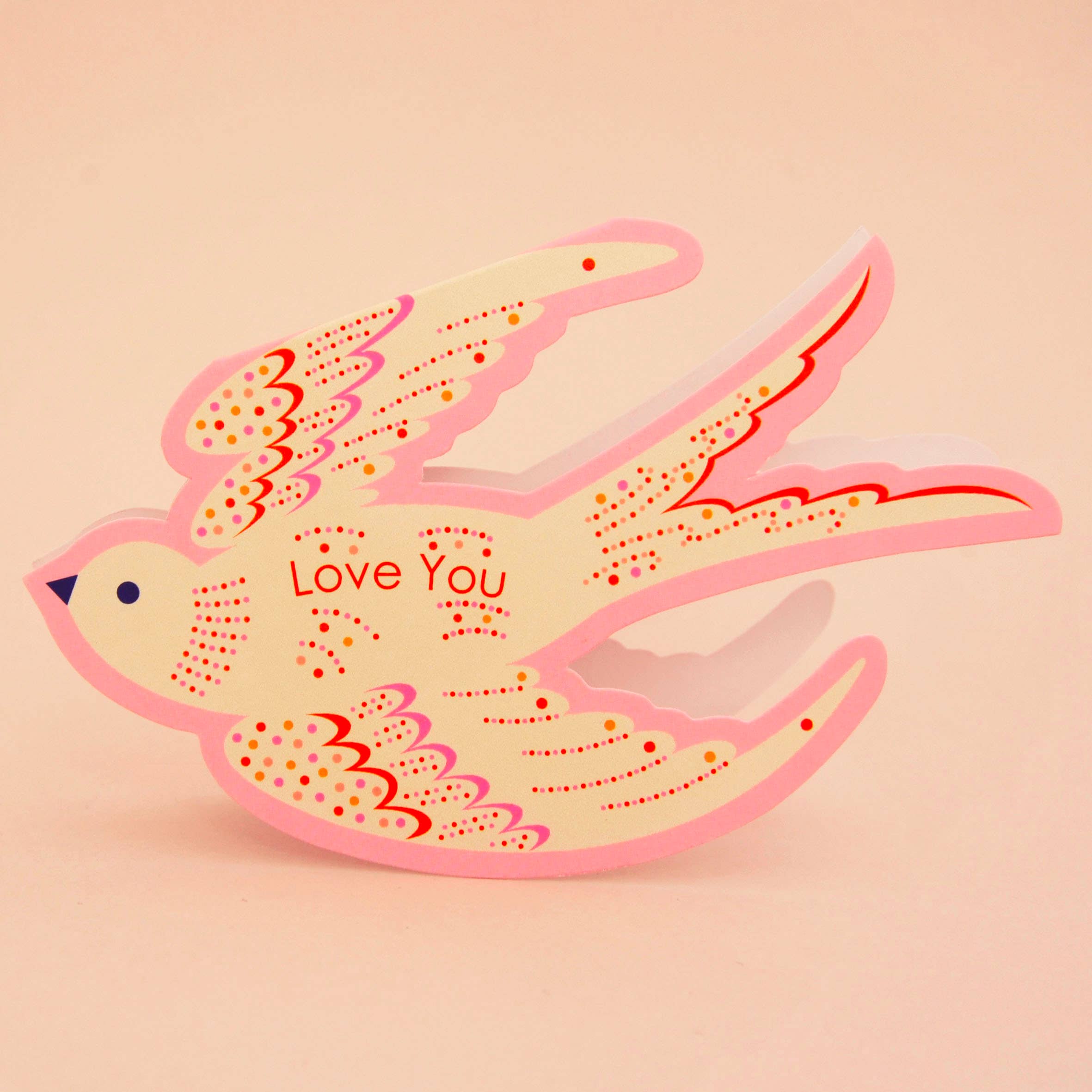 Love You Die Cut Card