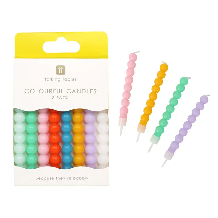 Colourful Bobble Candles