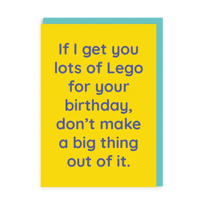 Lots of Lego Birthday Card