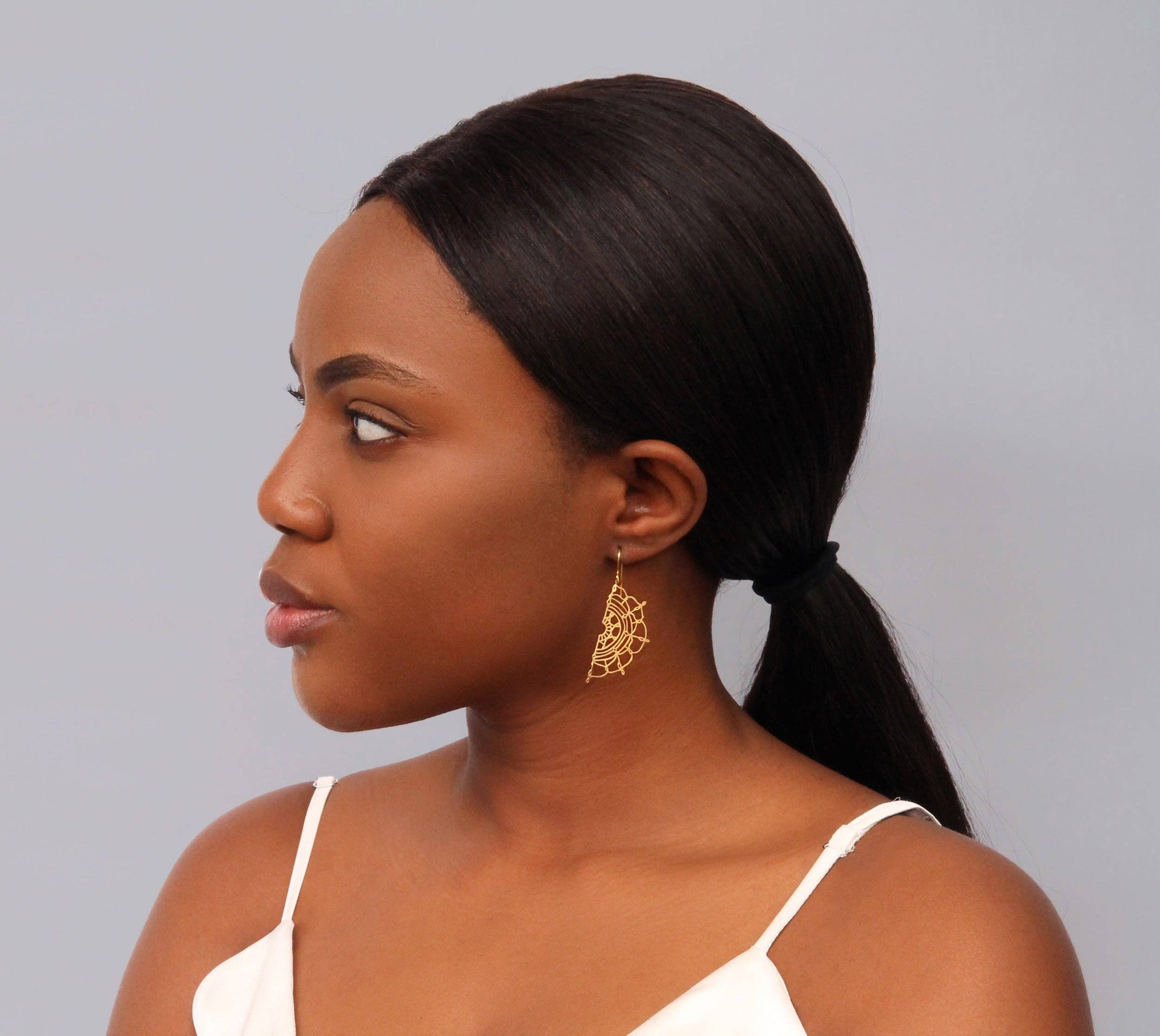 Gold Lace Earrings