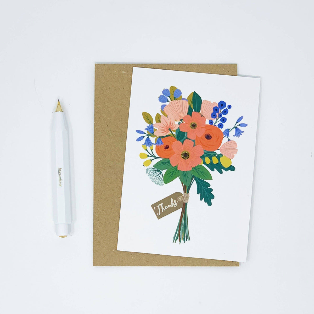 Bunch Of Flowers Thank You Card