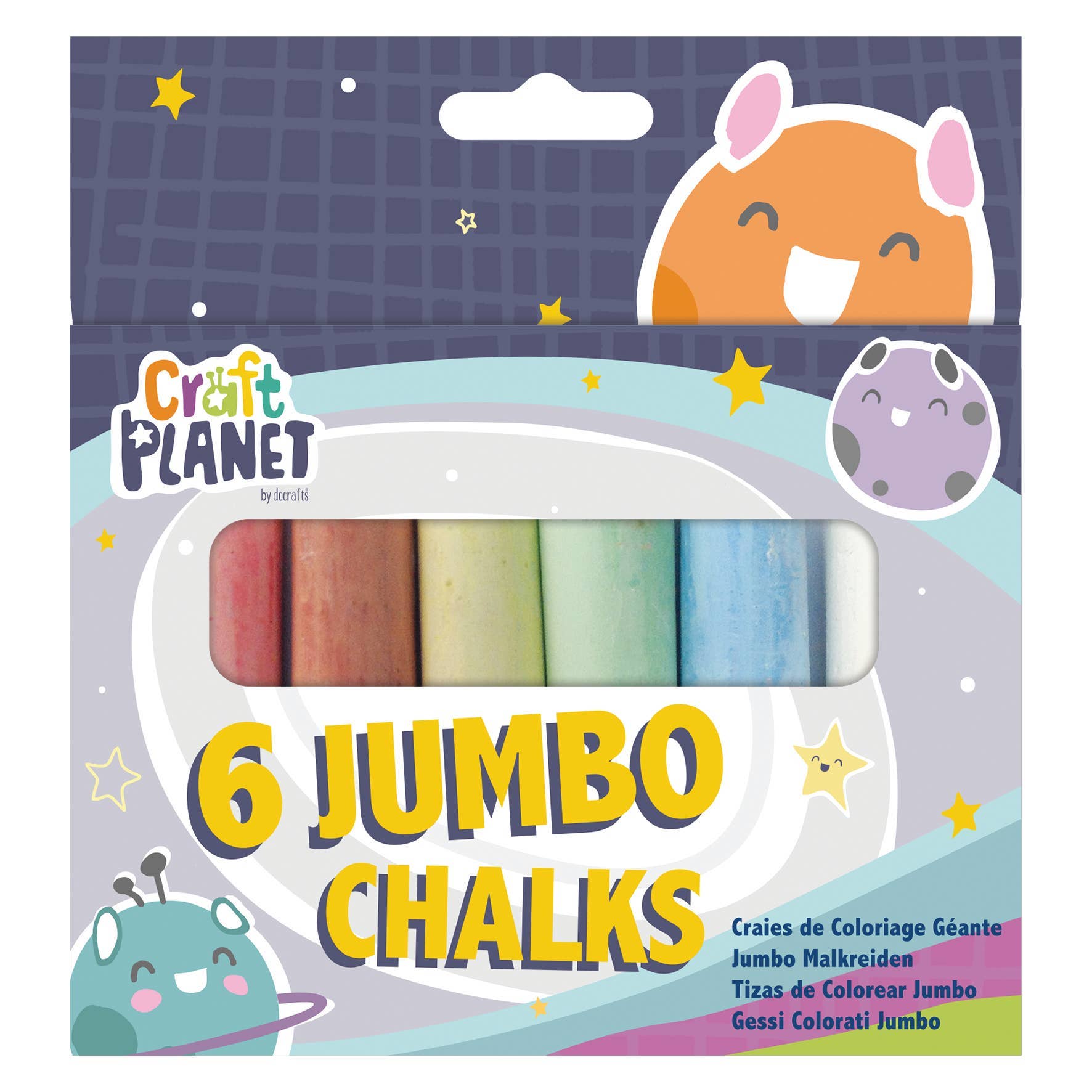 Craft Planet Jumbo Coloured Chalk