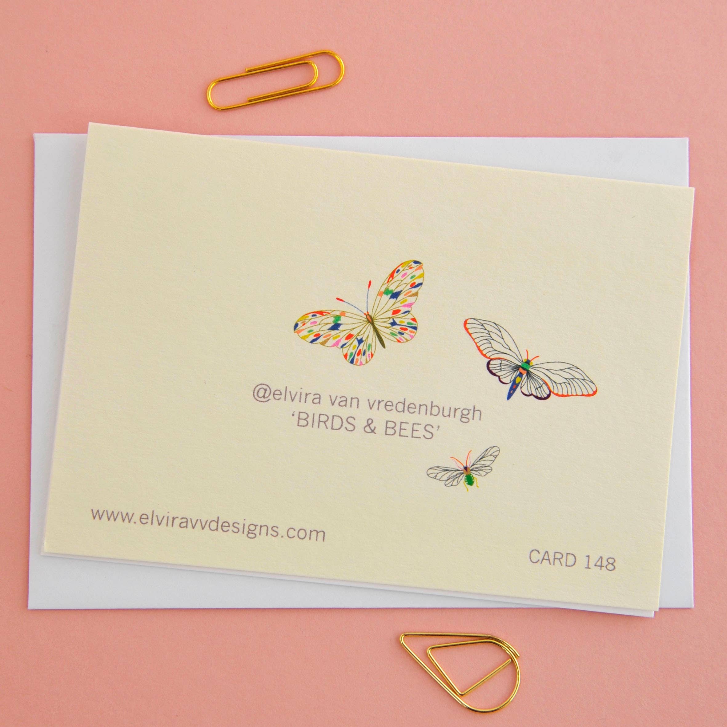 Birds & Bees Notecards – Pack of 8 Thank You Cards