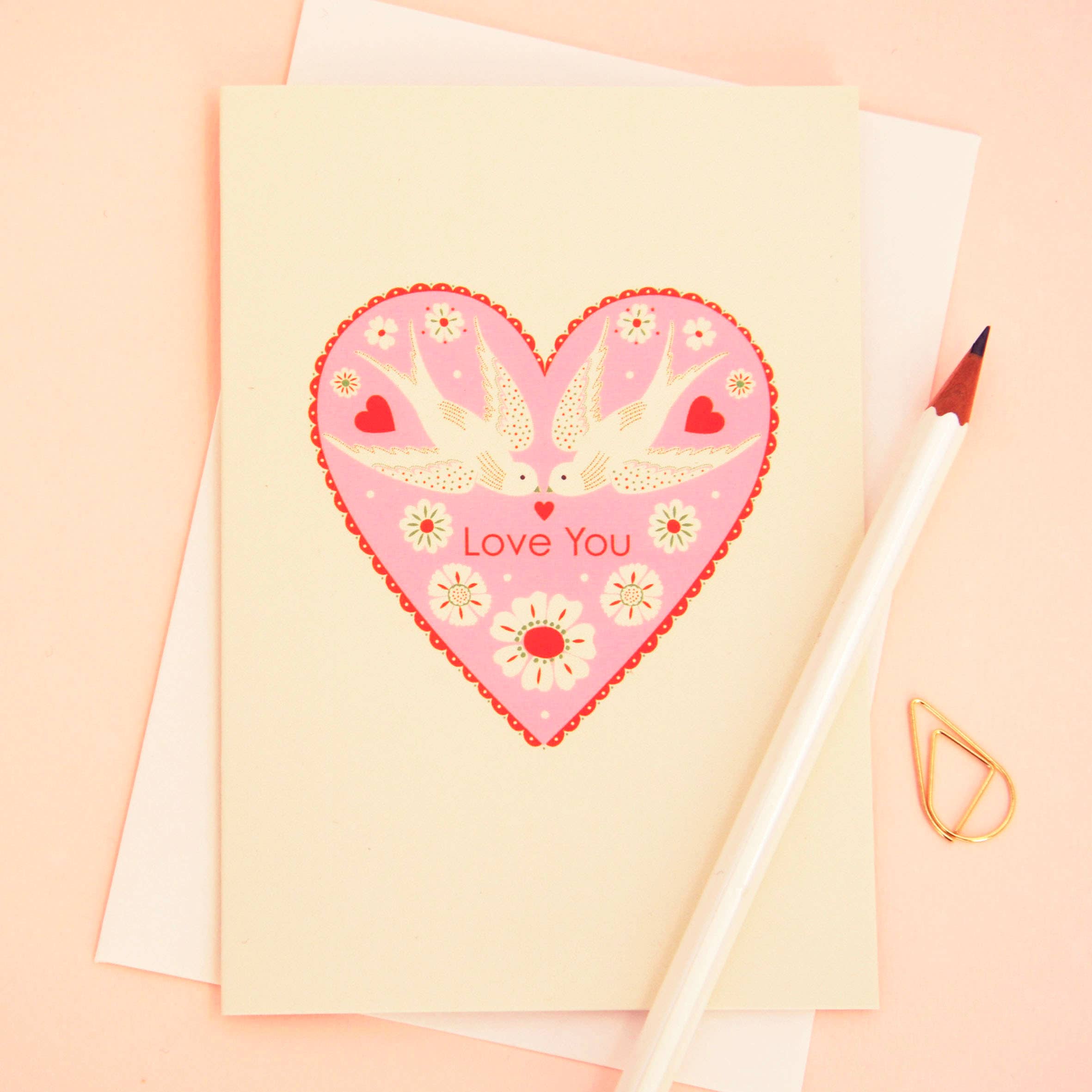 Love Birds Love You Card
