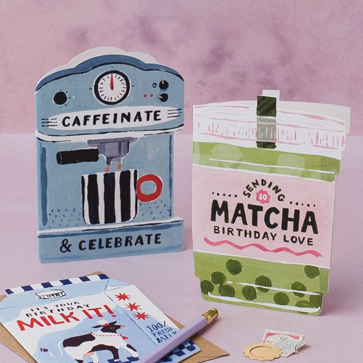 Matcha Birthday Card
