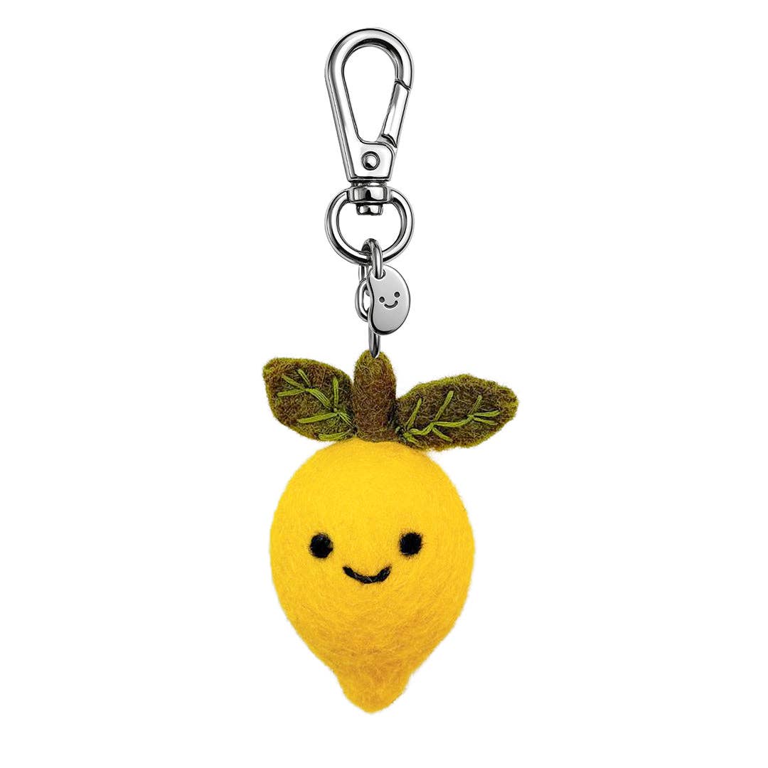 Lucy The Lemon Felt Keyring