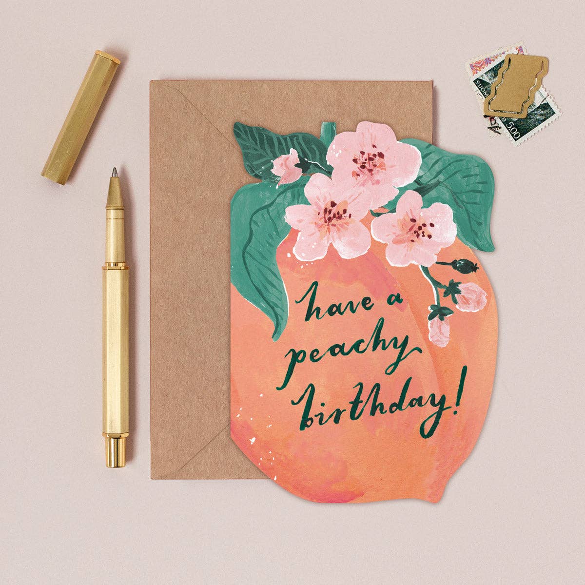 Peachy Birthday Card