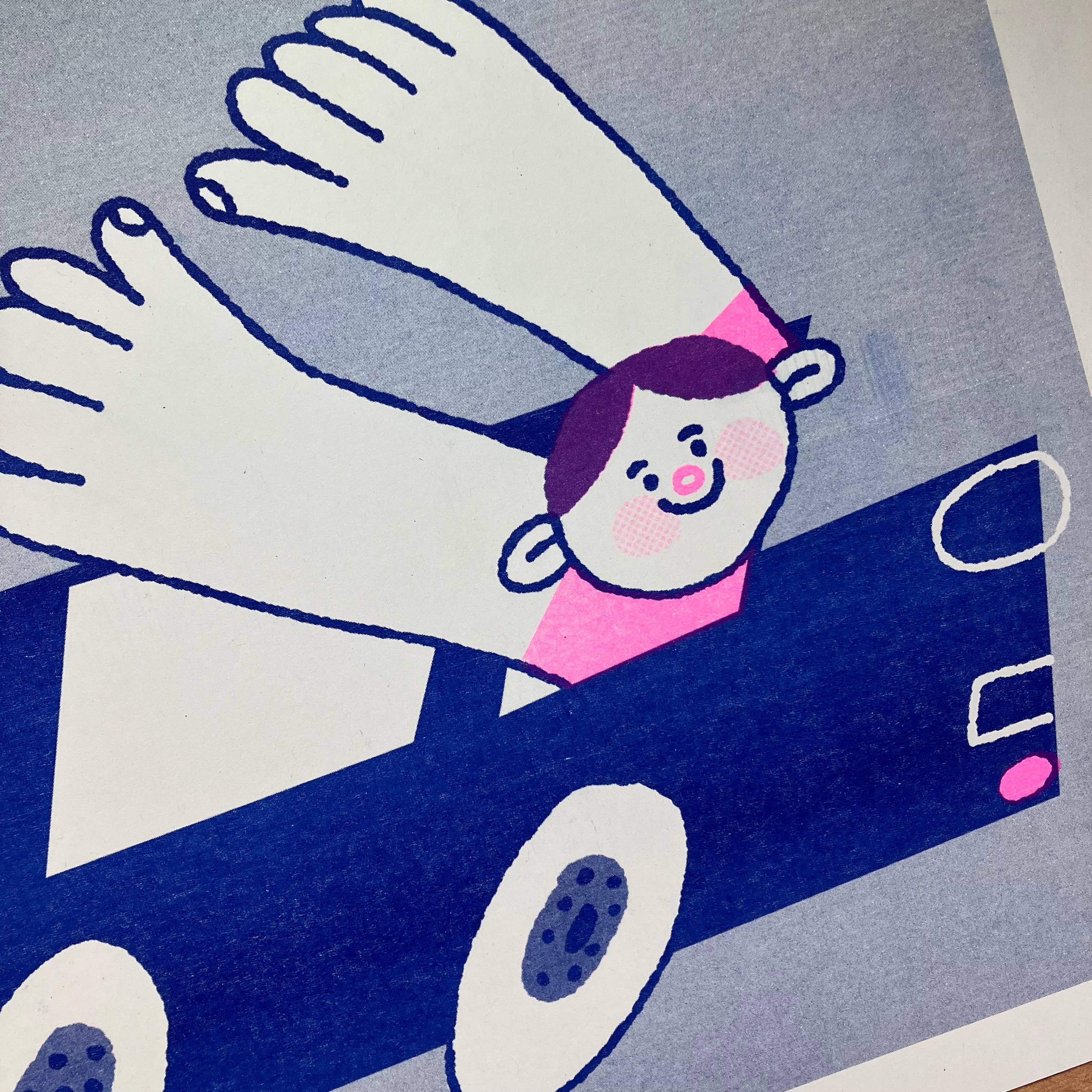 Wooooo! A3 Riso Print
