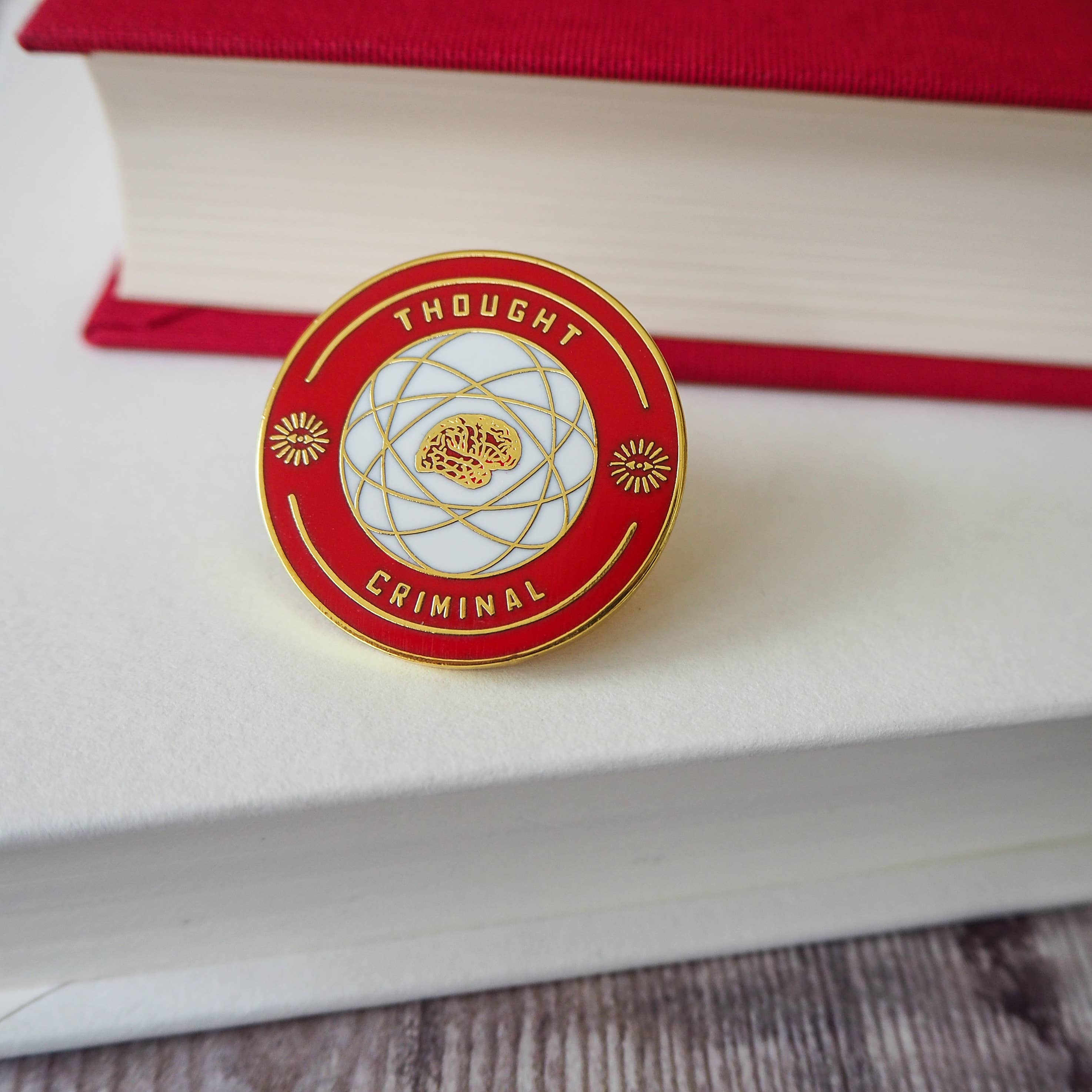 Thought Criminal Enamel Pin Badge