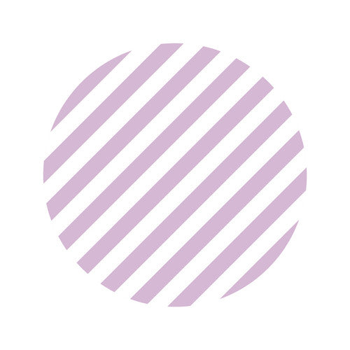 Set Of Ten MT Casa Stickers - Lilac Stripe