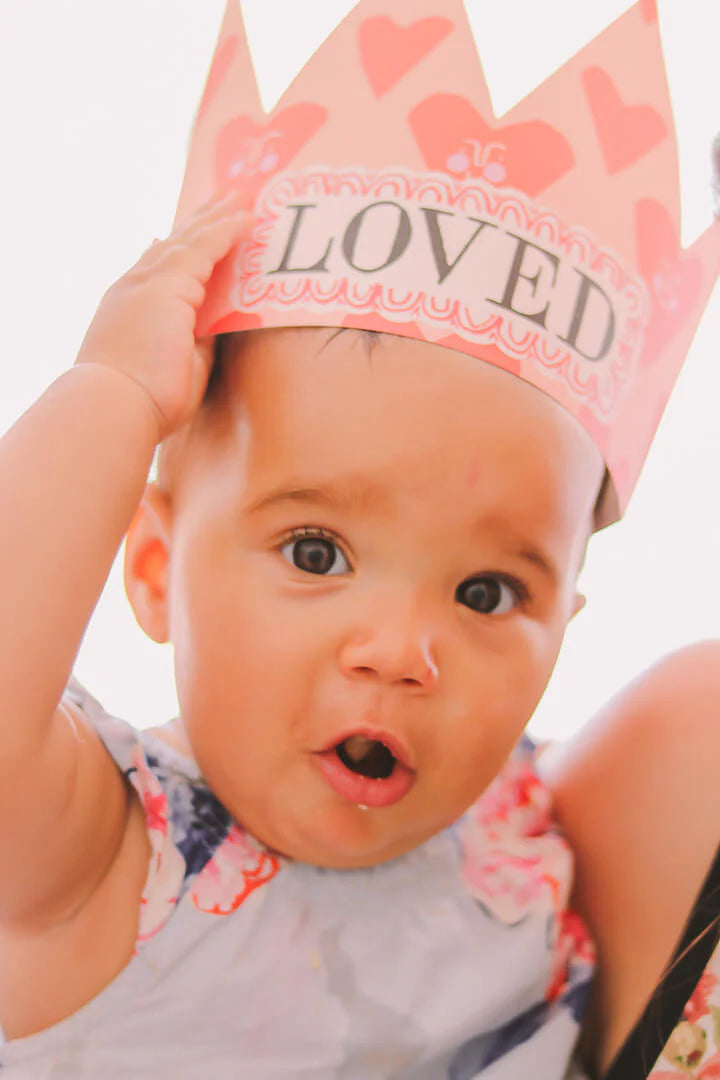 Loved Party Hat Card