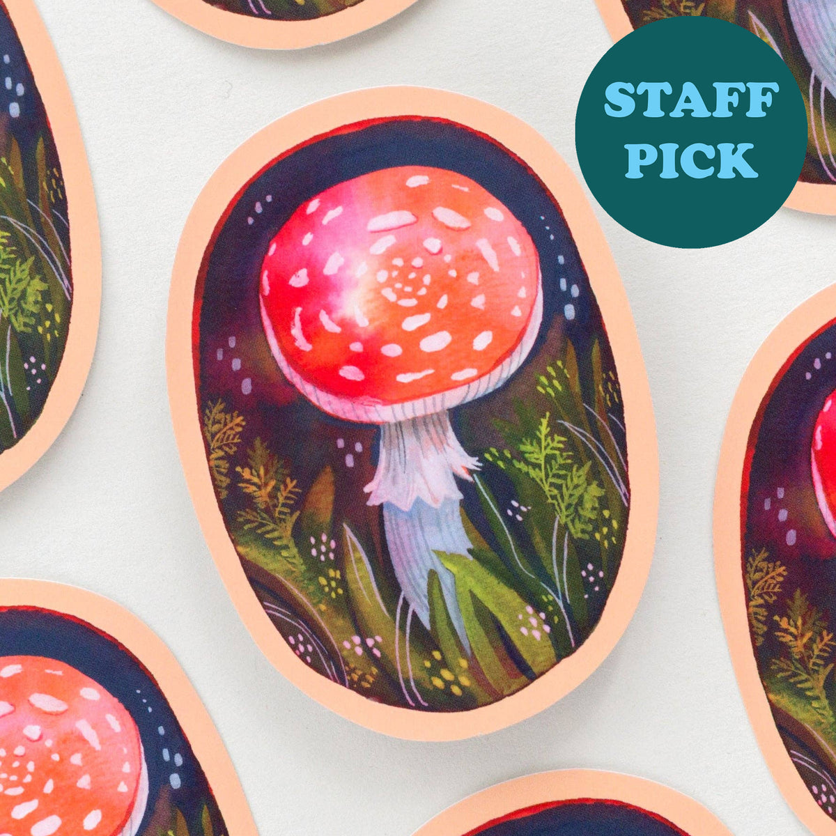 Mushroom Vinyl Sticker