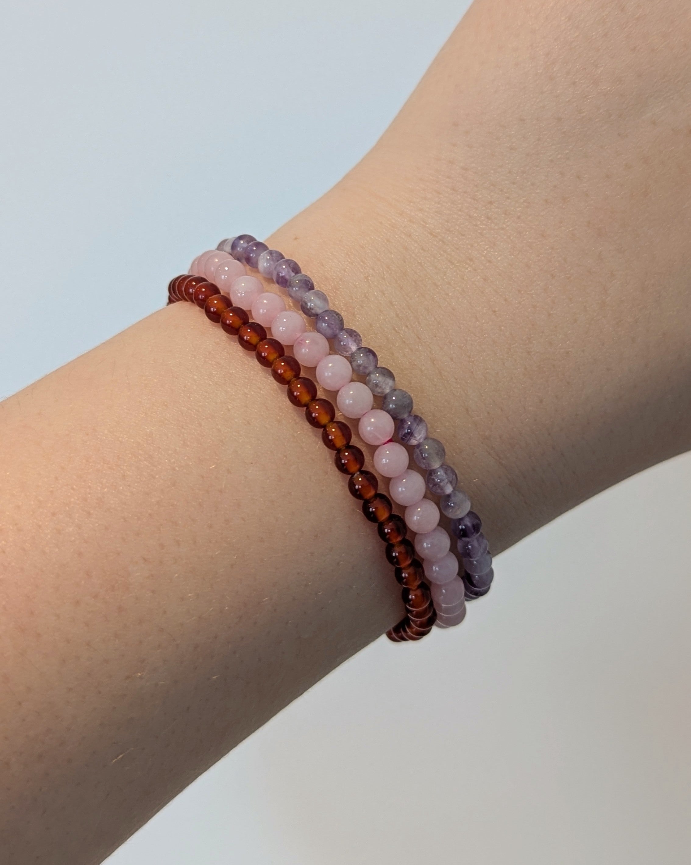 Rose Quartz Bead Bracelet
