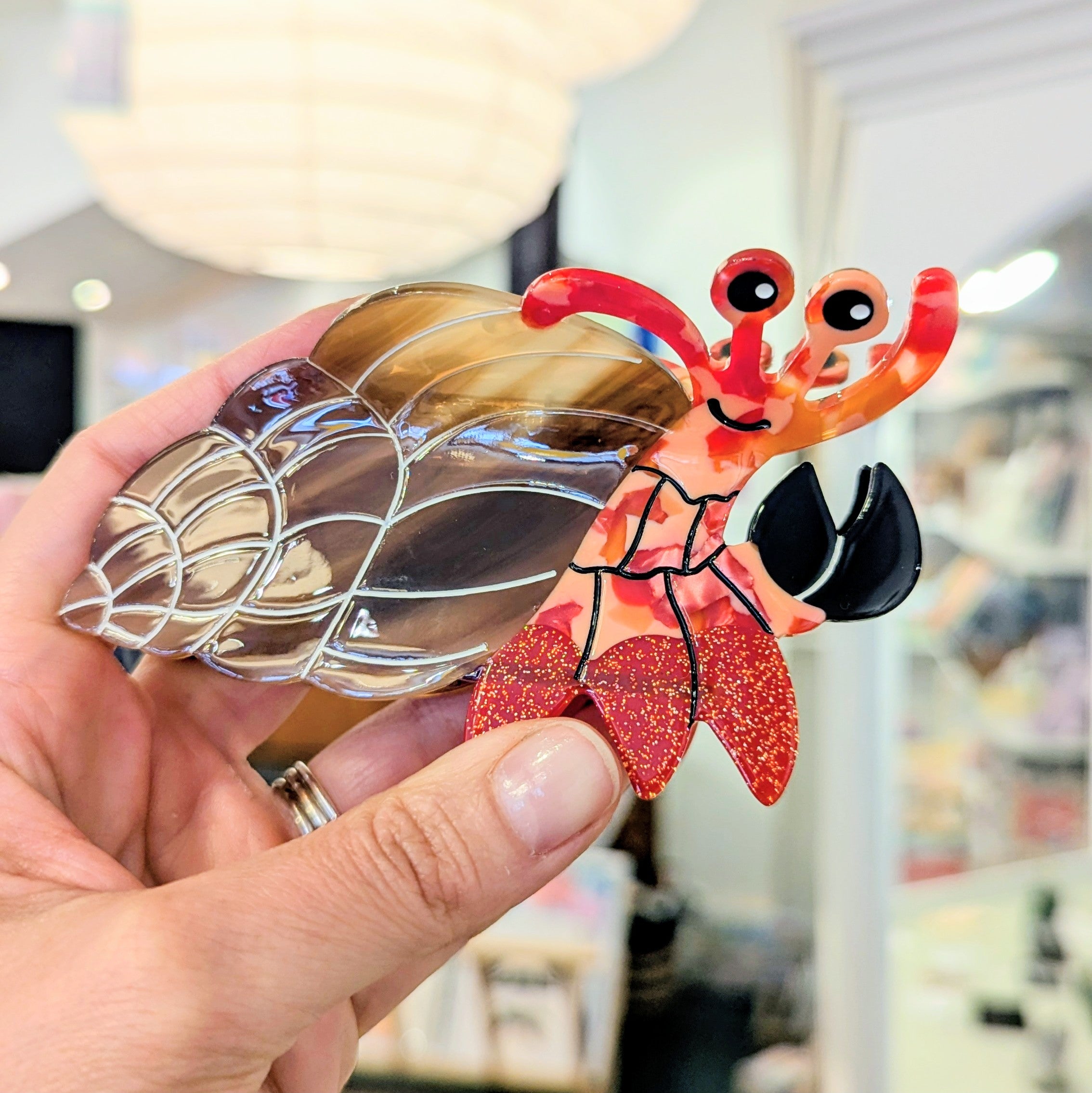 Sparkle Crab Hair Clip