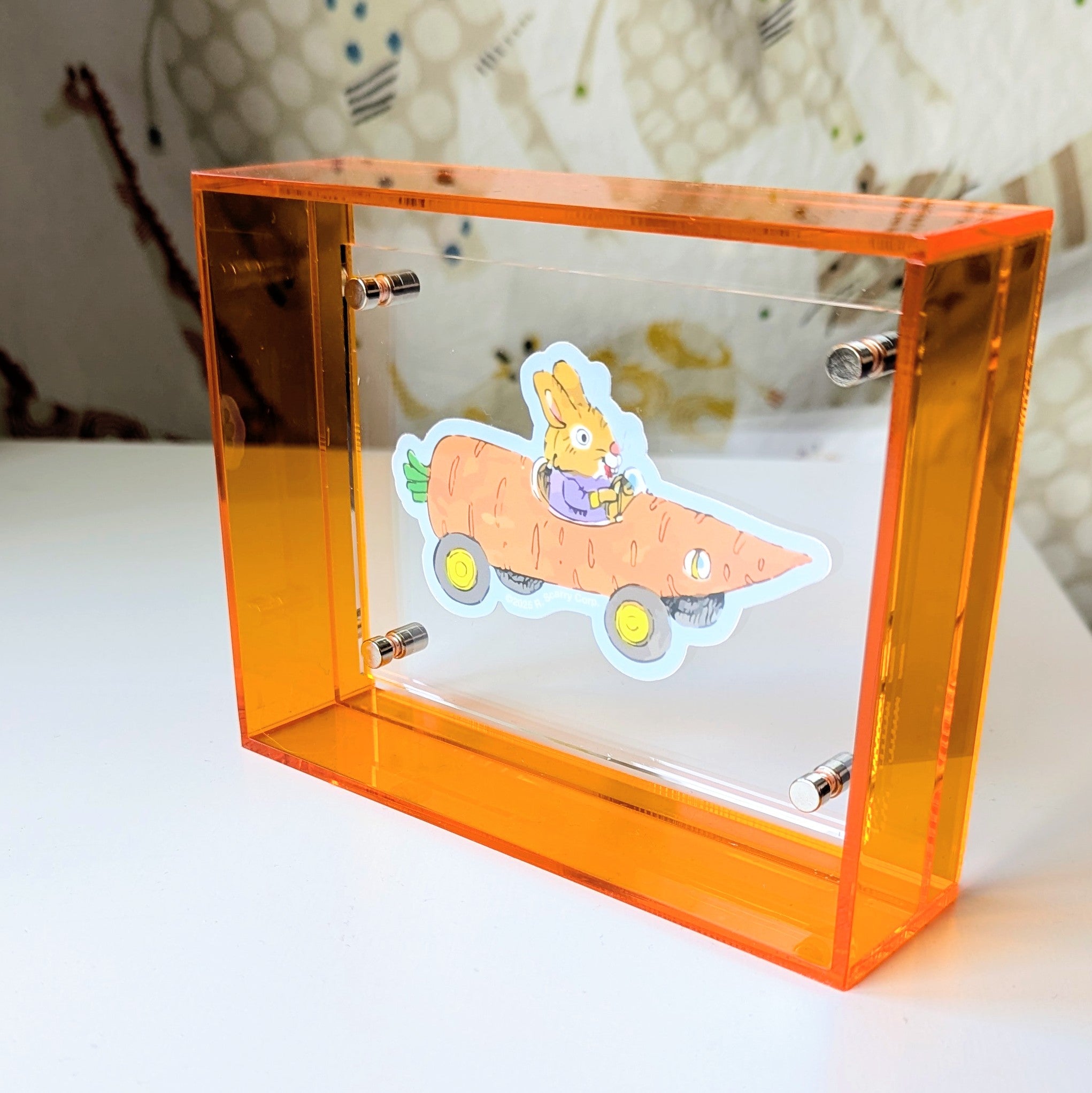 Extra Small Orange Acrylic Frame