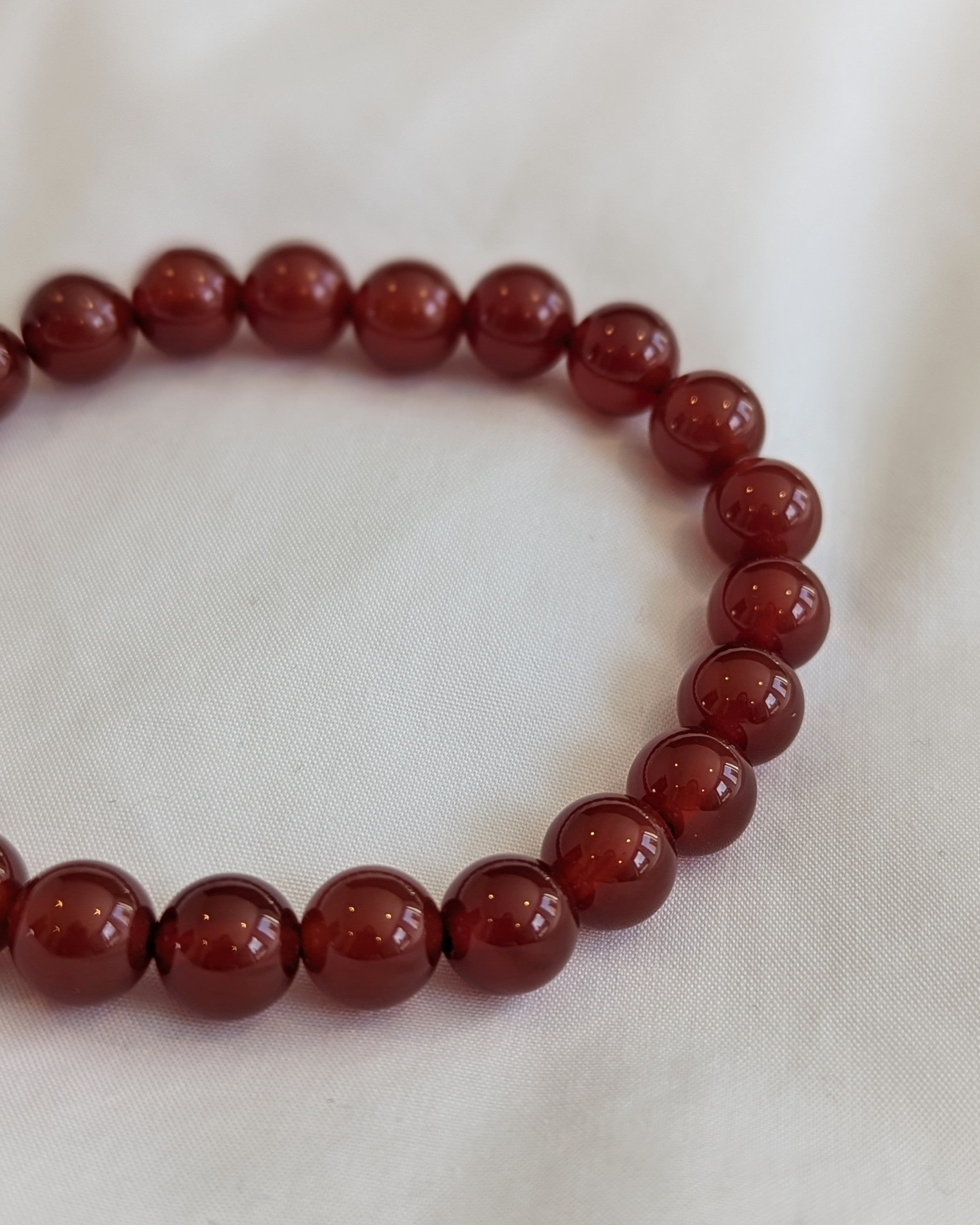 Carnelian Bead Bracelet
