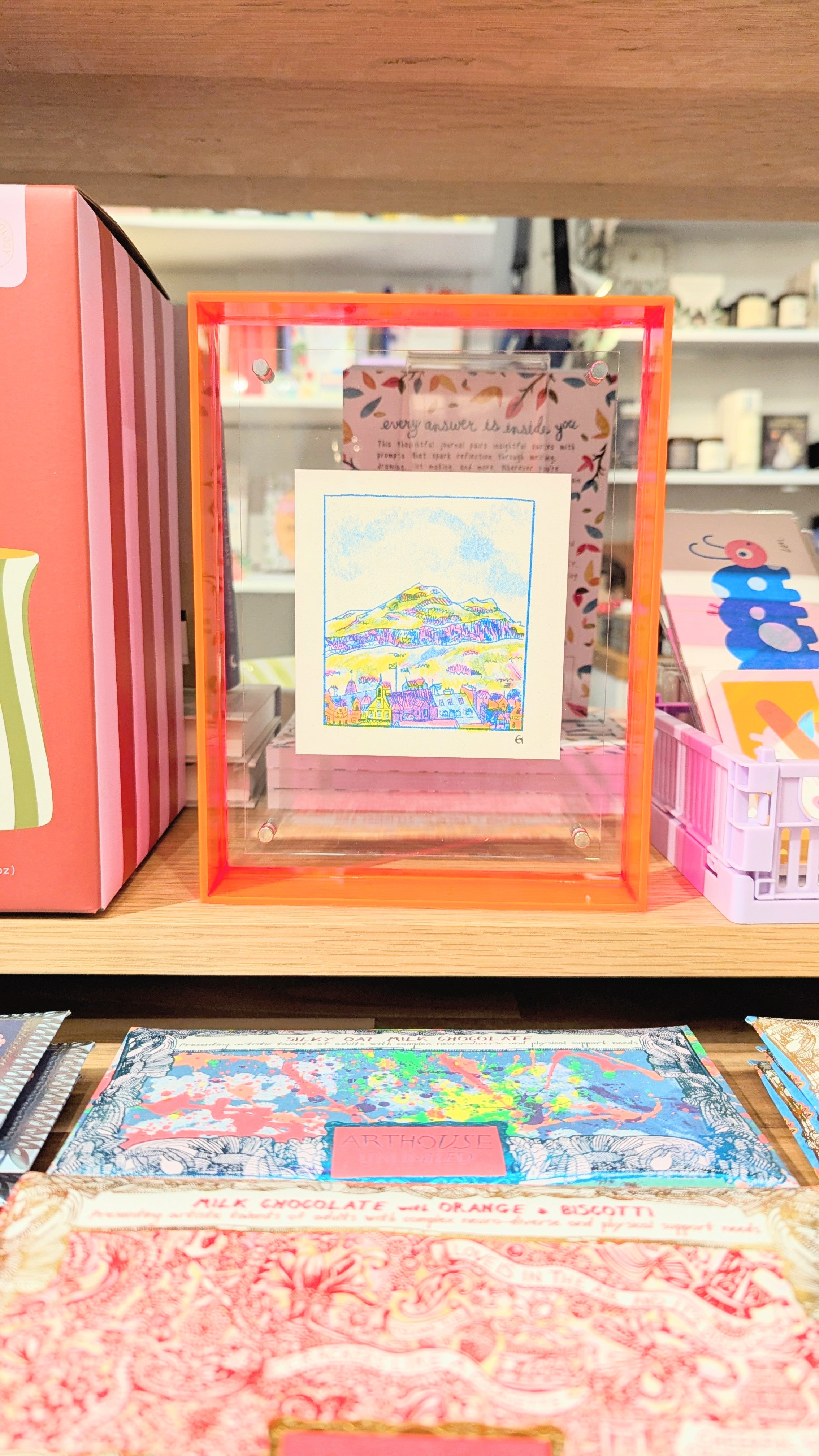 Small Pink Acrylic Frame