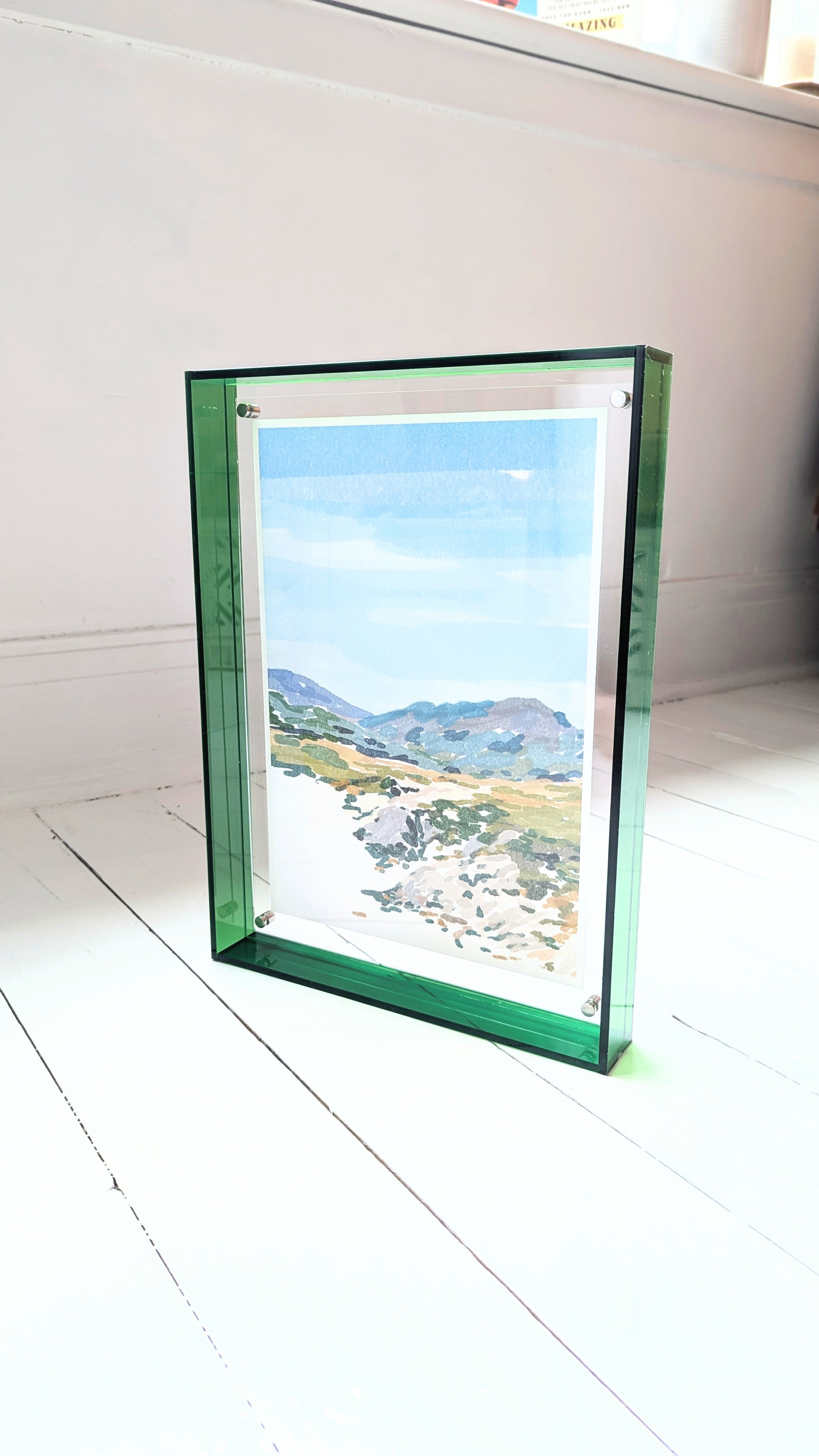 Large Dark Green Acrylic Frame