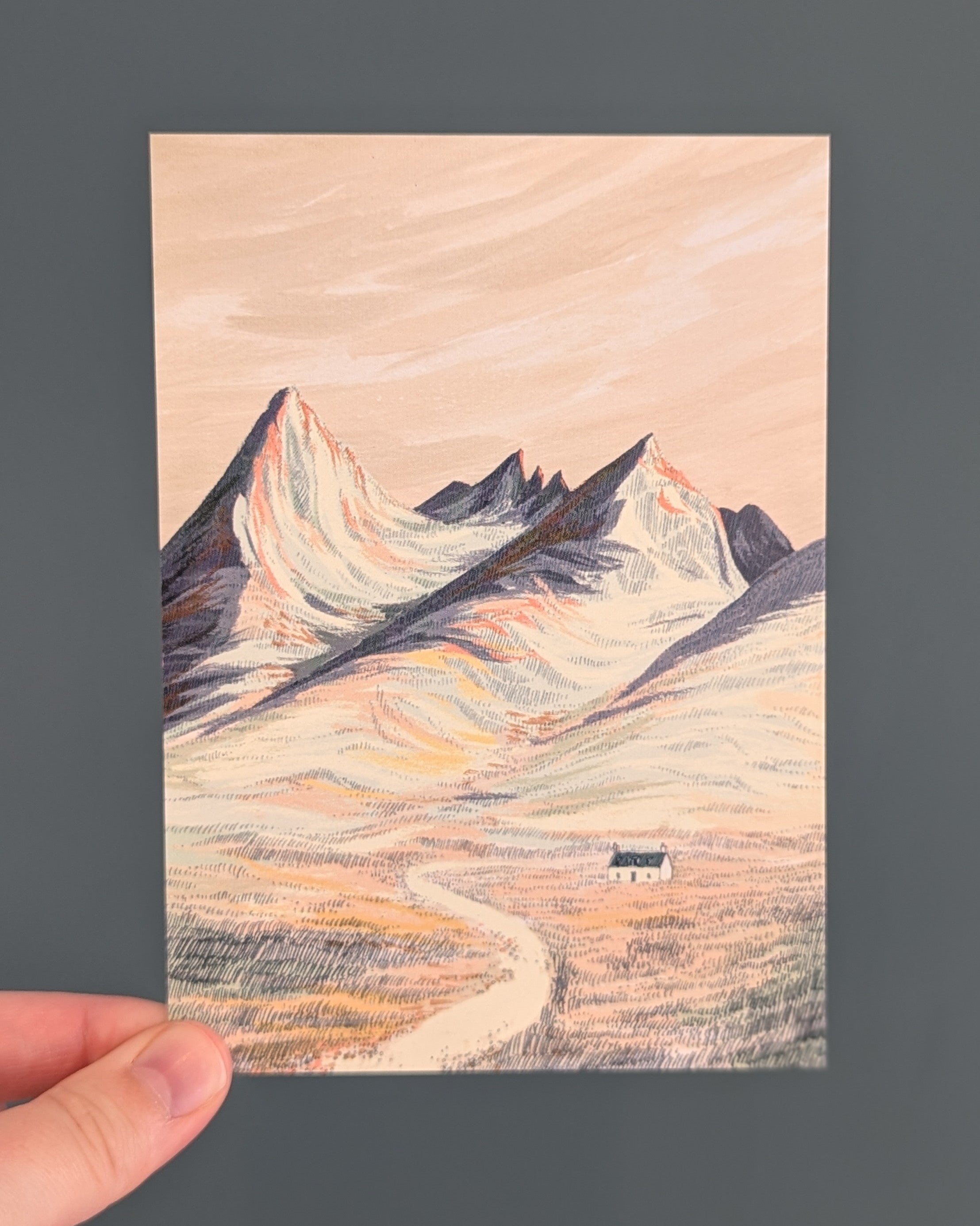 David Fleck Postcard - Cuillin Bothy