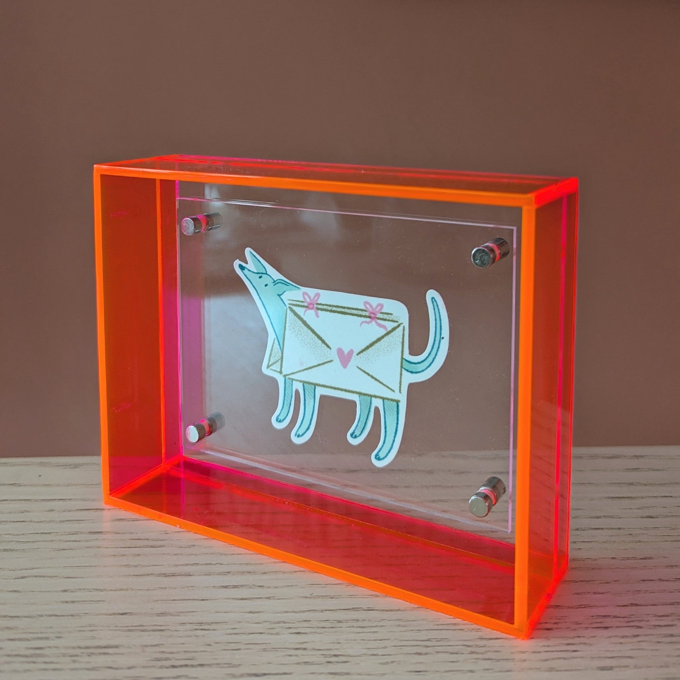 Extra Small Pink Acrylic Frame
