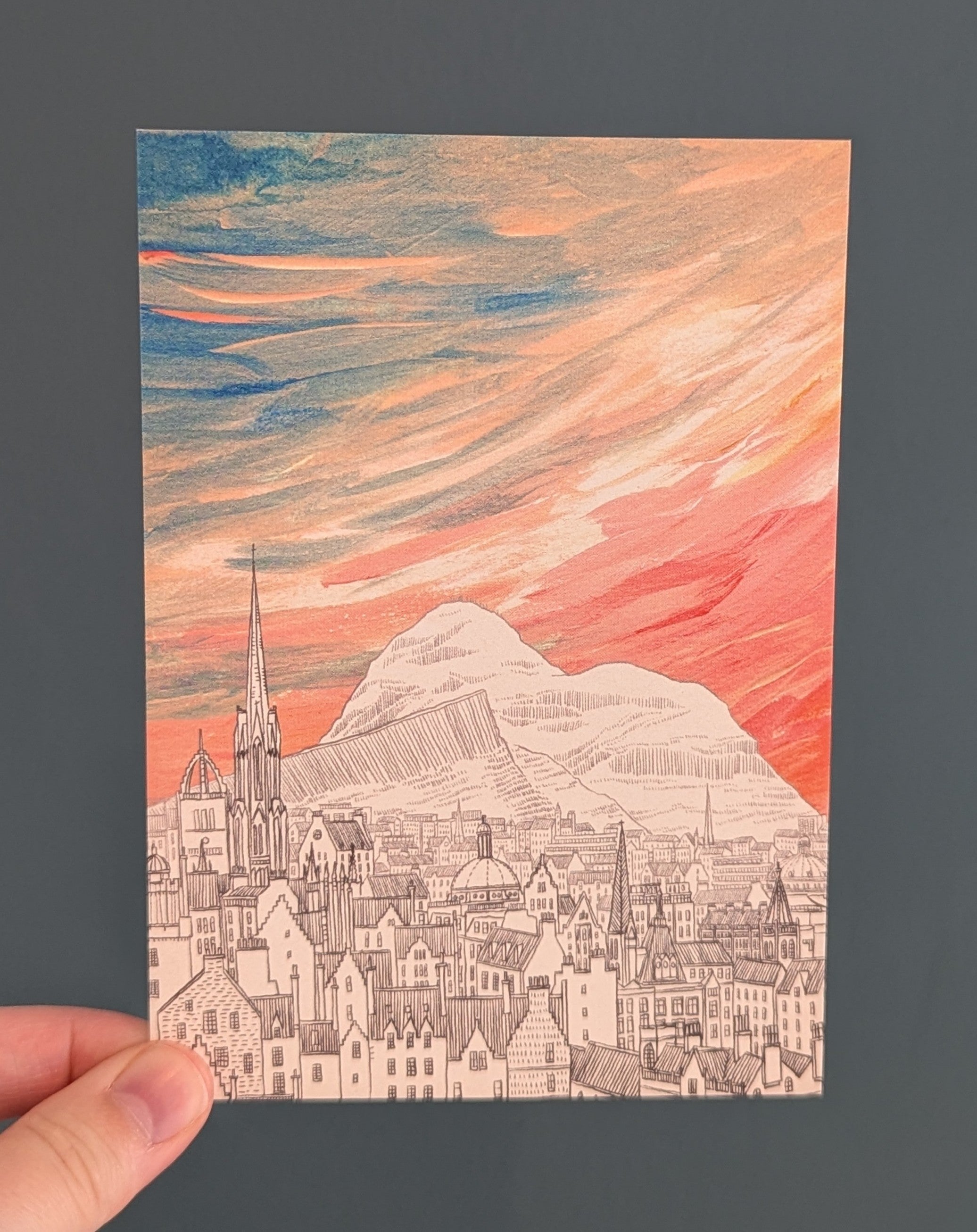 David Fleck Postcard - Arthur's Seat