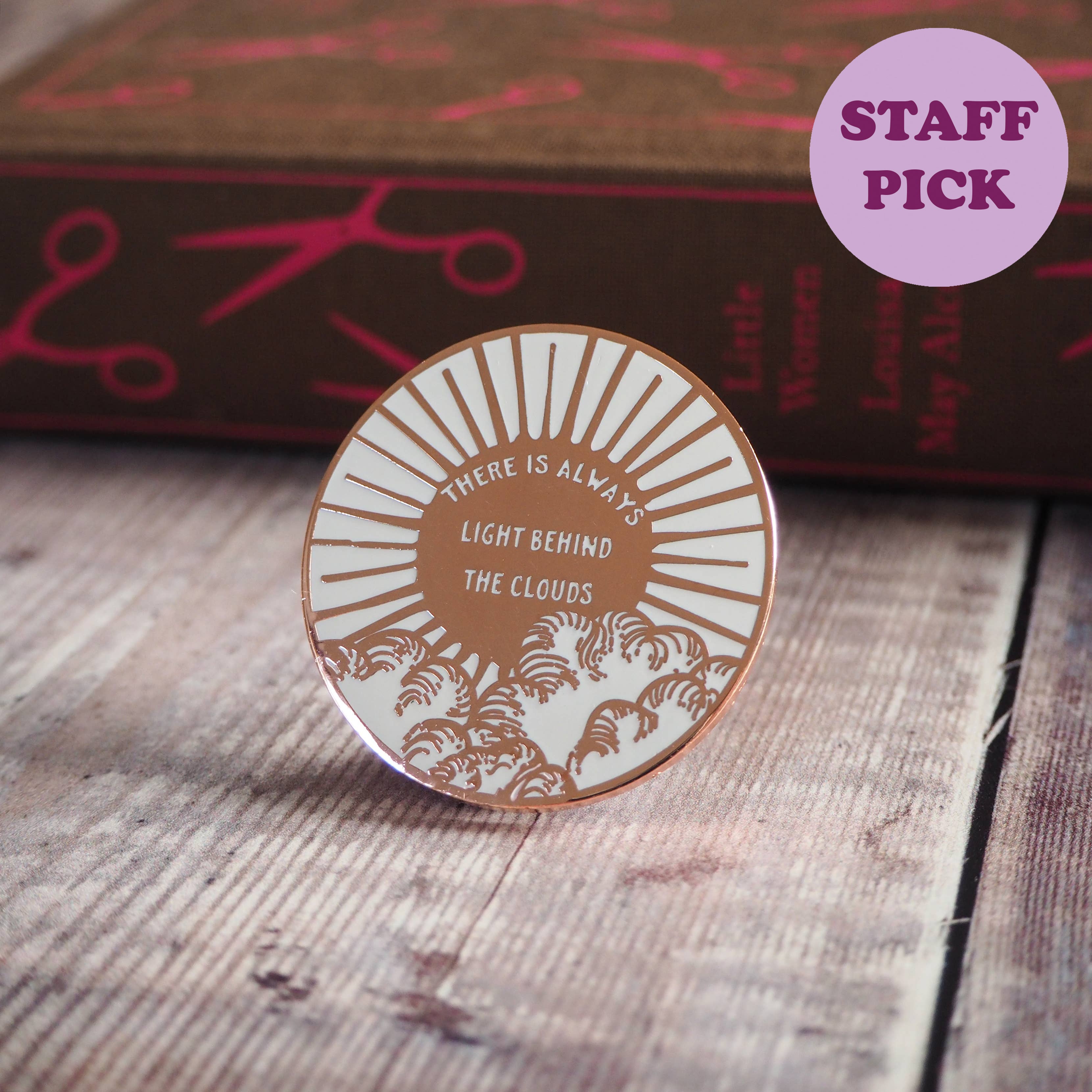 Little Women Light Behind The Clouds Enamel Pin Badge